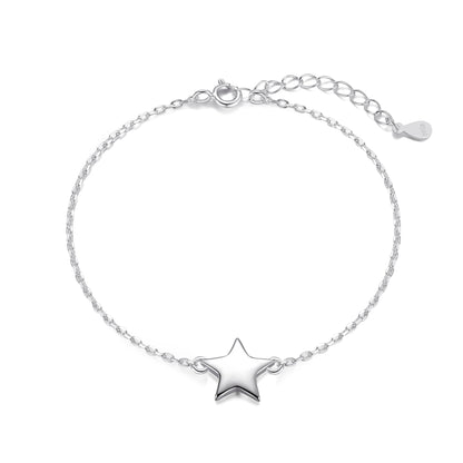 Sterling Silver Mum Quote Star Bracelet