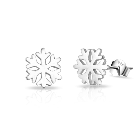 Sterling Silver Snowflake Earrings