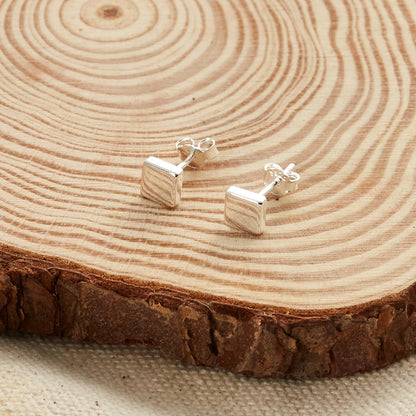 Sterling Silver Square Earrings