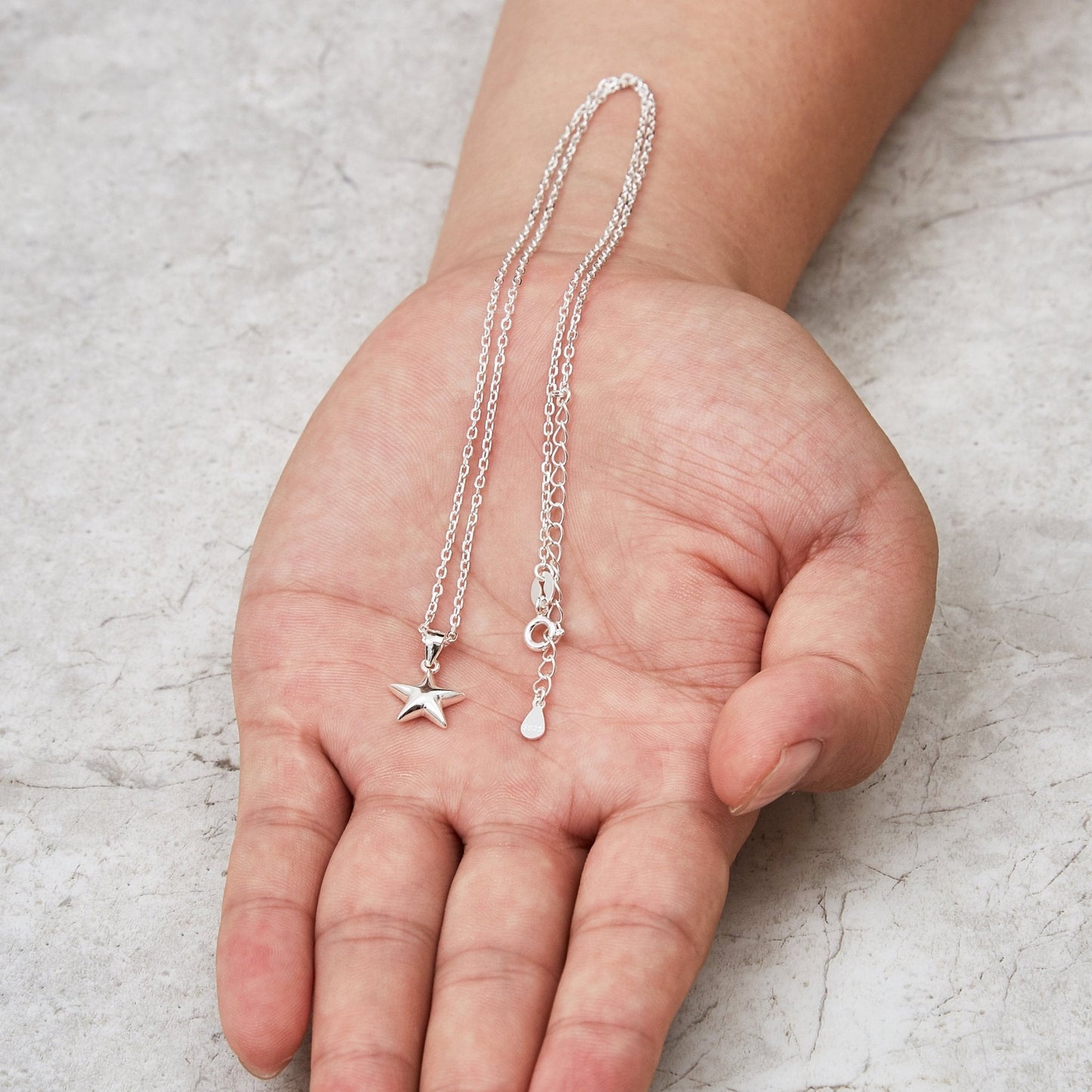 Sterling Silver Star Pendant Necklace