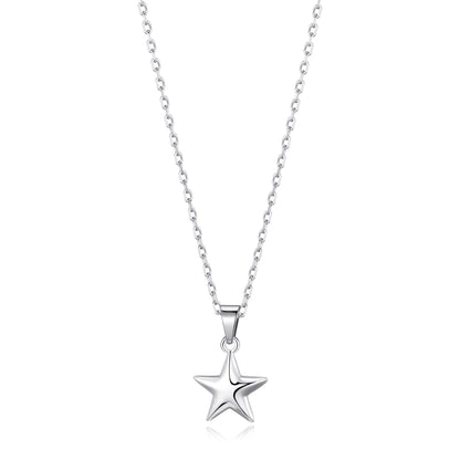 Sterling Silver Star Pendant Necklace