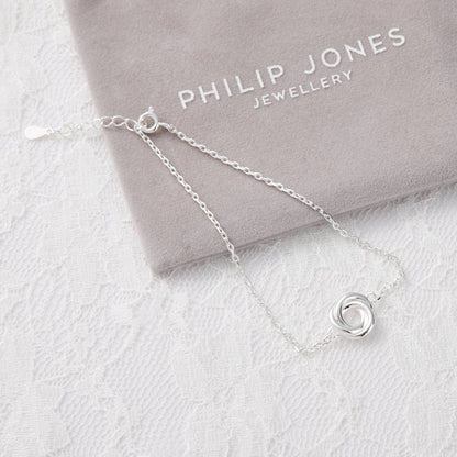 Sterling Silver Thank You for Helping us Tie The Knot Bridal Bracelet