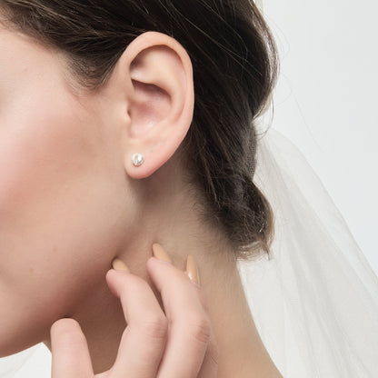 Sterling Silver Thank You for Helping us Tie The Knot Bridal Earrings