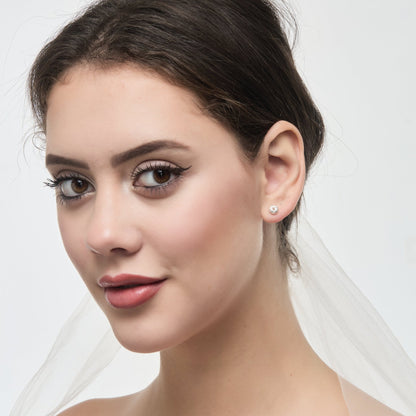 Sterling Silver Thank You for Helping us Tie The Knot Bridal Earrings