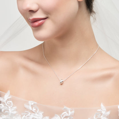 Sterling Silver Thank You for Helping us Tie The Knot Bridal Necklace