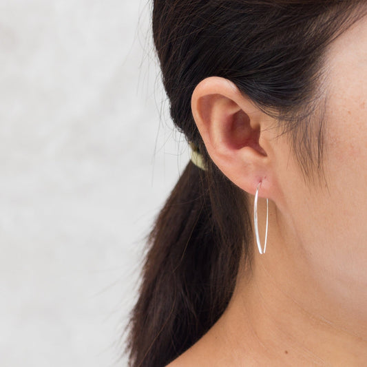 Sterling Silver Thread Earrings