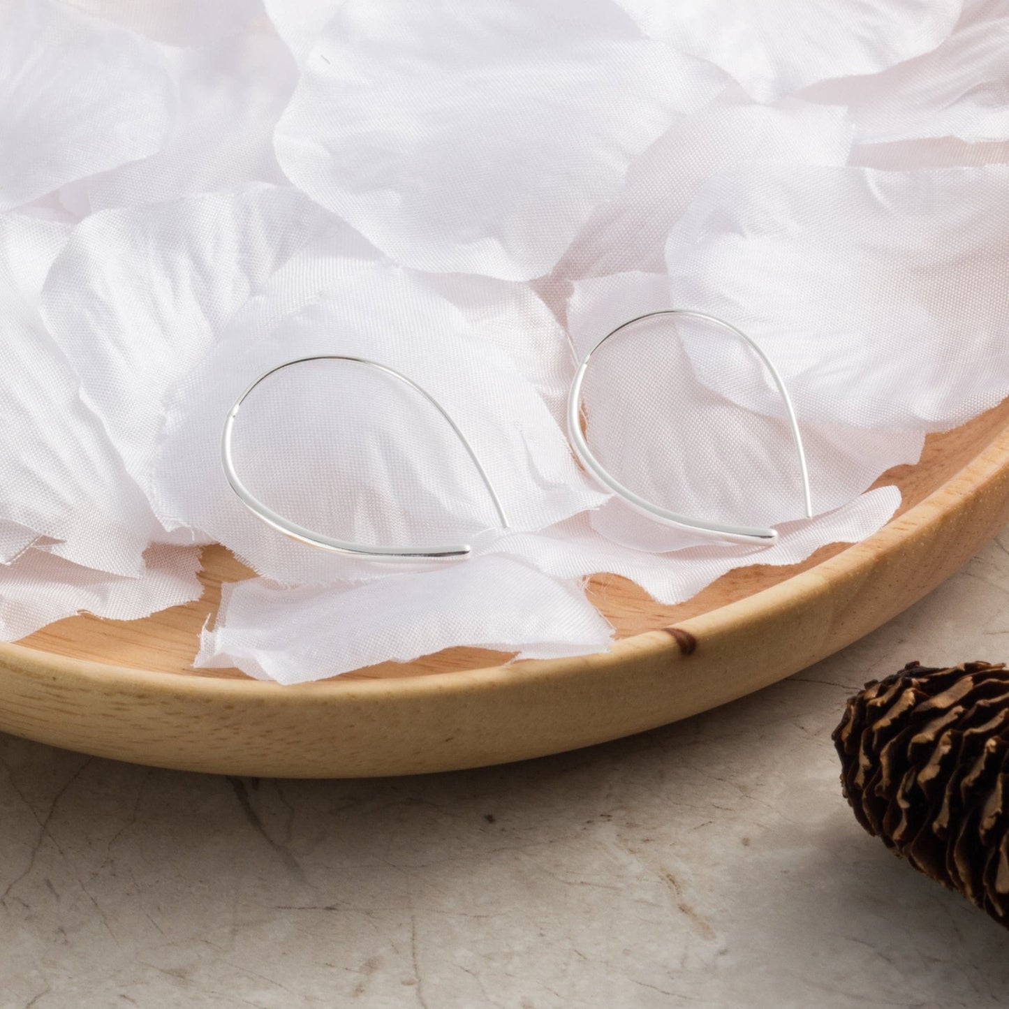 Sterling Silver Thread Earrings