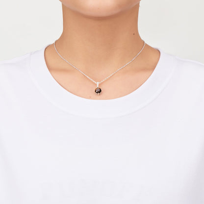 Sterling Silver Tigers Eye Gemstone Necklace with Quote Card