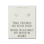 Sterling Silver True Friends Heart Link Earrings with Quote Card