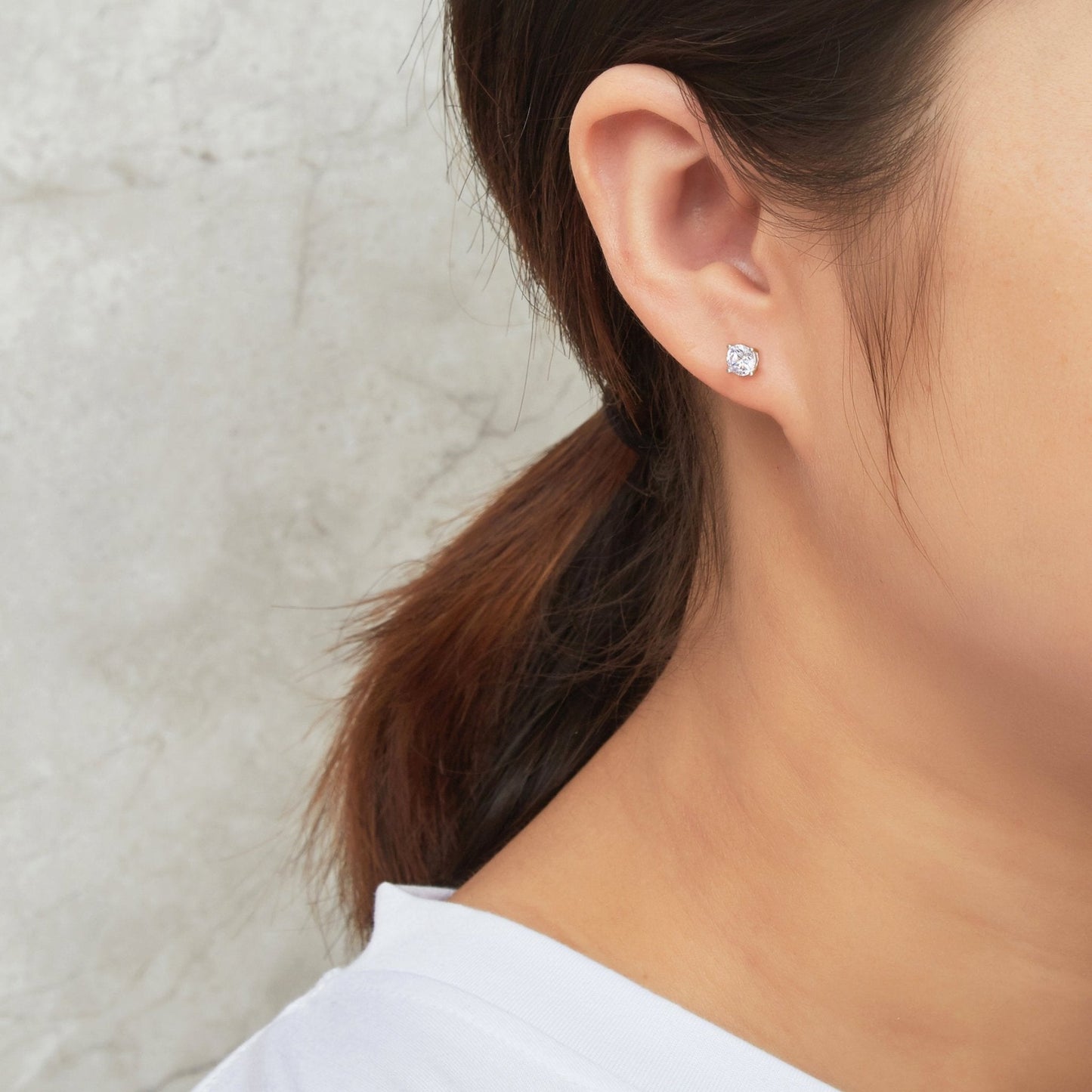 Sterling Silver World's Greatest Daughter Crystal Earrings