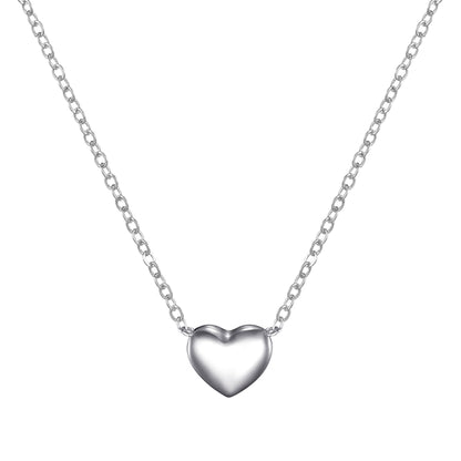 Sterling Silver Bottom of my Heart Necklace