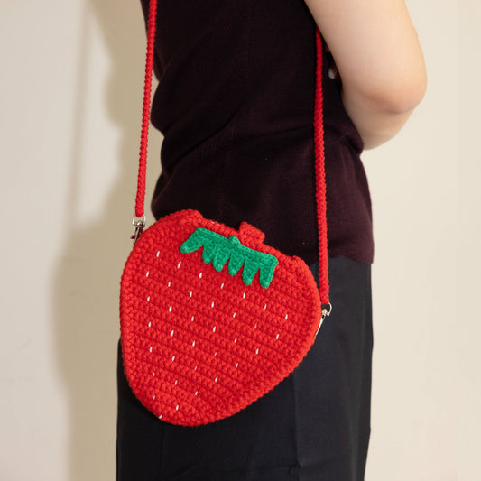 Strawberry And Carrot Crochet Bags