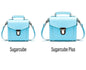 Handmade Leather Sugarcube Handbag - Pastel Baby Blue