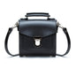 Handmade Leather Sugarcube Handbag - Black