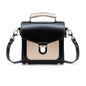 Handmade Leather Sugarcube Handbag - Cafe Noir