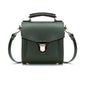 Handmade Leather Sugarcube Handbag - Ivy Green