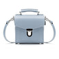 Handmade Leather Sugarcube Handbag - Lilac Grey