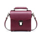 Handmade Leather Sugarcube Handbag - Oxblood