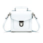 Handmade Leather Sugarcube Handbag - White