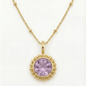 Sunburst Necklace - Amethyst in Gold or Silver