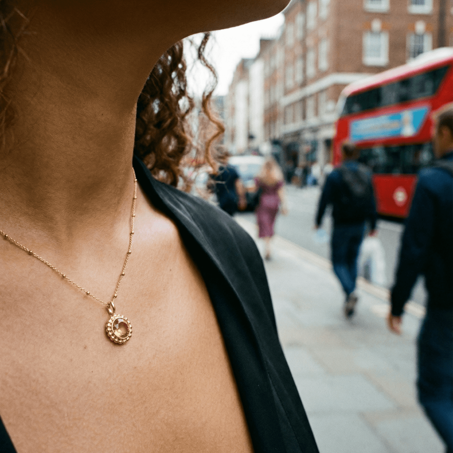 Sunburst Necklace - Citrine in Gold or Silver