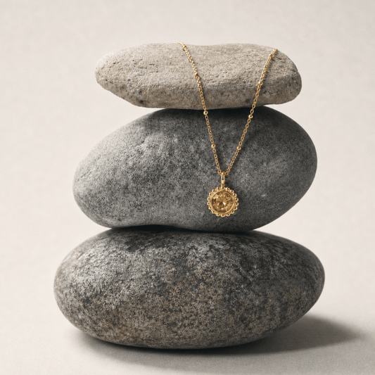 Sunburst Necklace - Citrine in Gold or Silver