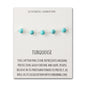 Synthetic Turquoise Gemstone Bracelet with Quote Card