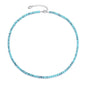 Synthetic Turquoise Mini Beaded Gemstone Necklace