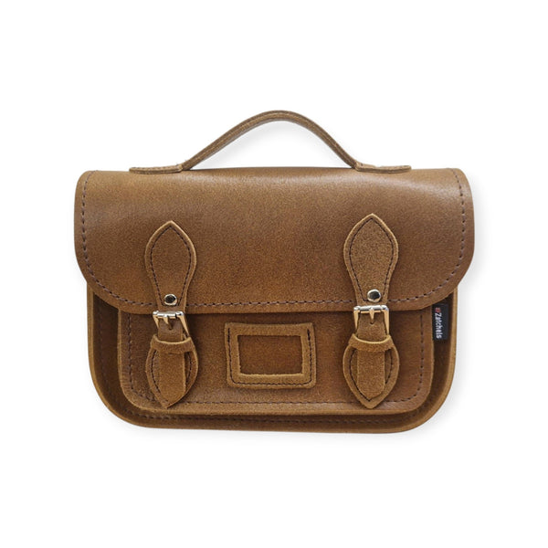 Sacoche Midi en cuir - Cuir naturel