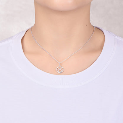 Taurus Star Sign Zodiac Necklace and Quote Card with Zircondia® Crystals