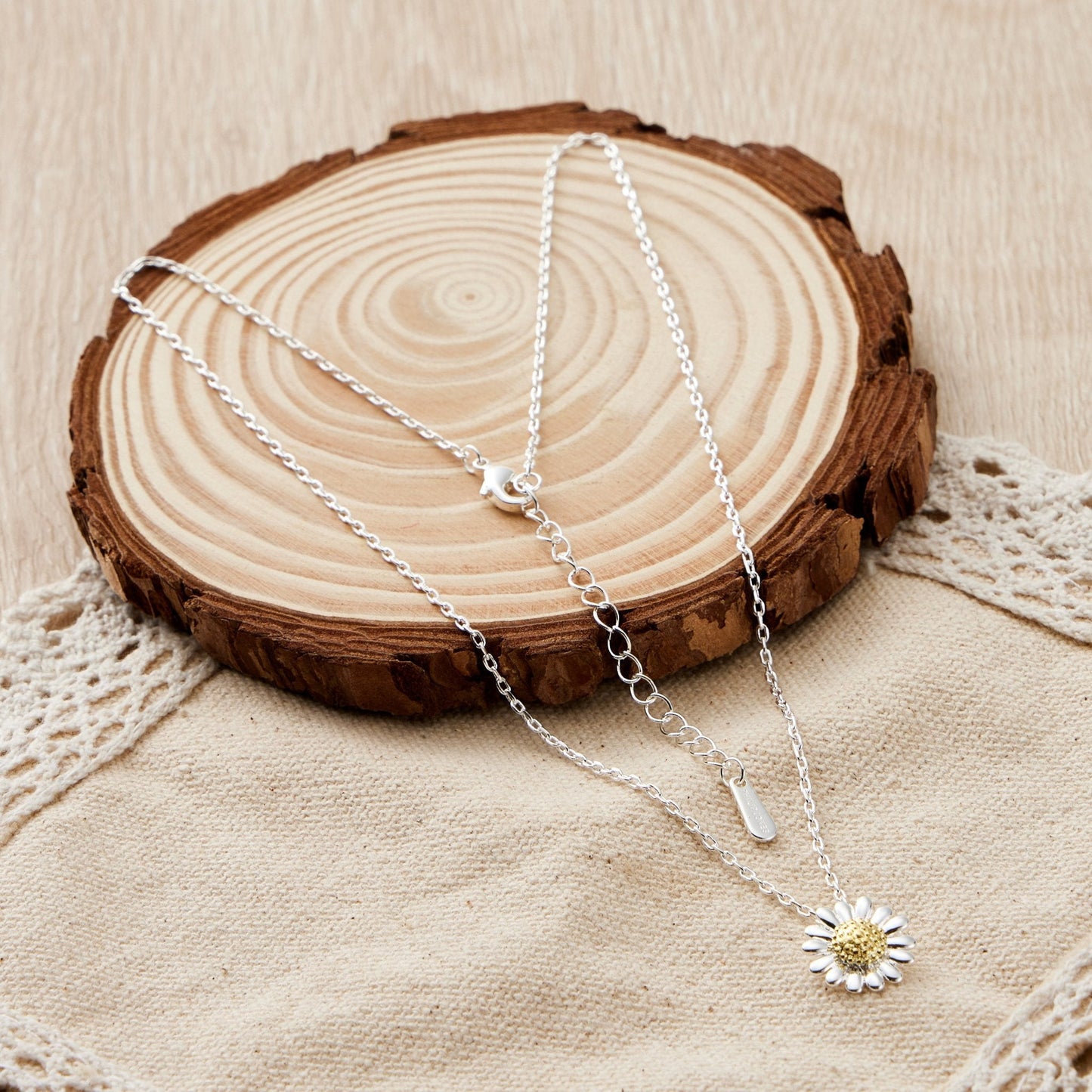 Thank You For Helping Me Grow Daisy Necklace