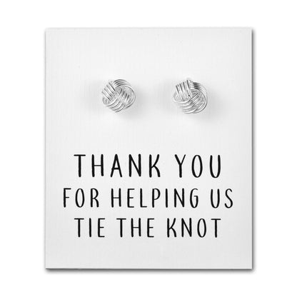 Thank You for Helping us Tie The Knot Wedding Cufflinks