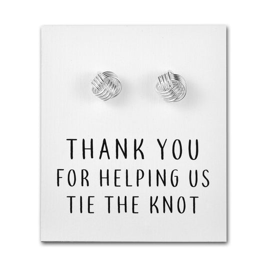 Thank You for Helping us Tie The Knot Wedding Cufflinks