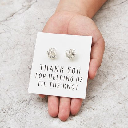 Thank You for Helping us Tie The Knot Wedding Cufflinks