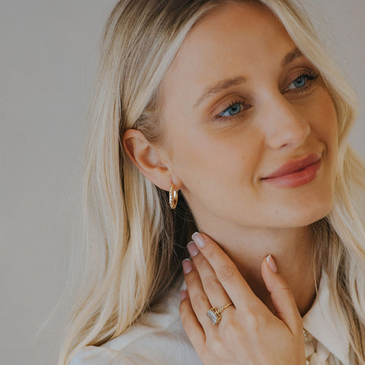 The Gold Hebe Hoop Earrings
