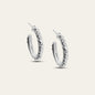 The Silver Hebe Hoops