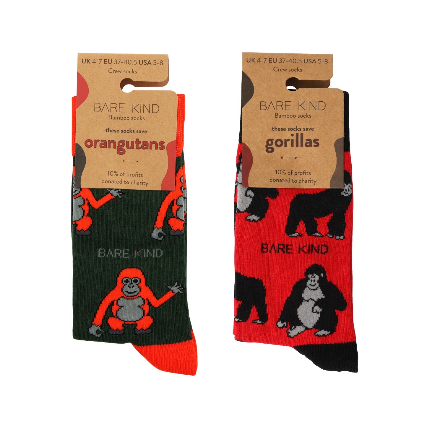 Le lot de 2 paires de chaussettes en bambou Ape
