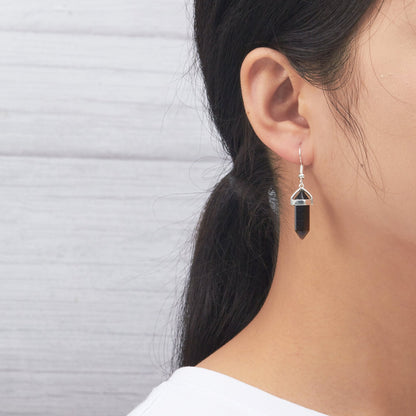 Tiger's Eye Gemstone Drop Earrings