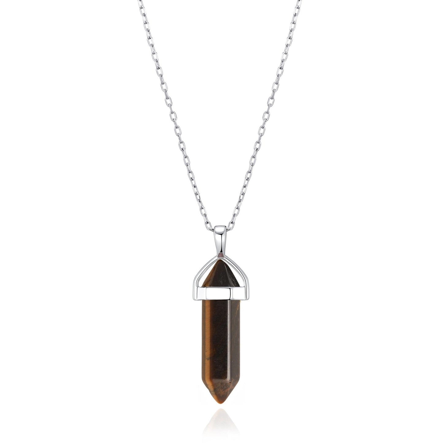 Tiger's Eye Genuine Gemstone Necklace