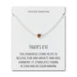 Tigers Eye Heart Gemstone Bracelet with Quote Card Created with Zircondia® Crystals