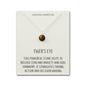 Tiger's Eye Necklace with Quote Card