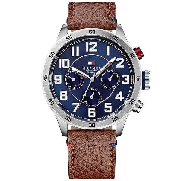 Montre Tommy Hilfiger 1791066 Trent en cuir marron pour homme