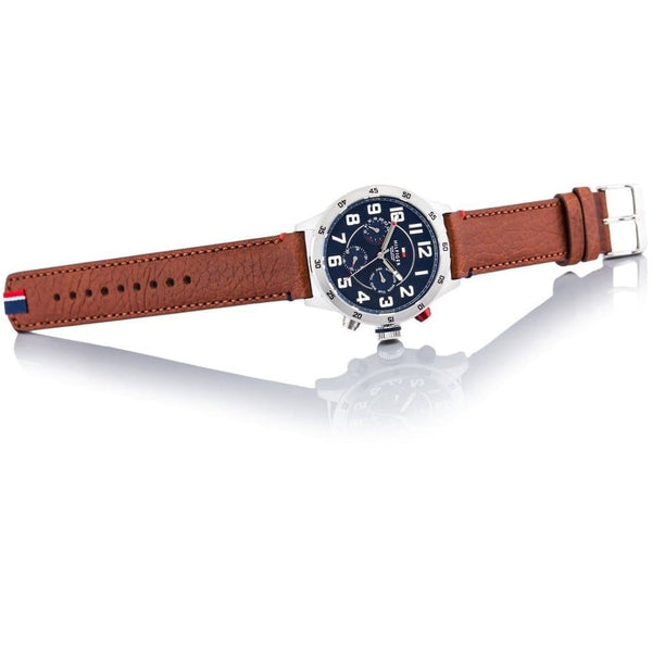 Montre Tommy Hilfiger 1791066 Trent en cuir marron pour homme