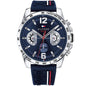 Montre Tommy Hilfiger 1791476 Decker pour homme avec bracelet en silicone bleu