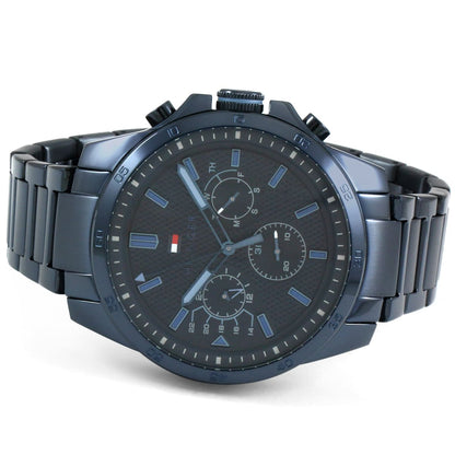 Tommy Hilfiger 1791560 Decker Montre Homme Tout en Bleu