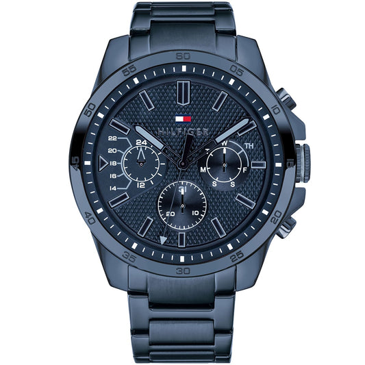 Tommy Hilfiger 1791560 Decker Montre Homme Tout en Bleu