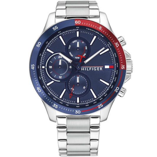Montre homme Tommy Hilfiger 1791718 Bank argentée