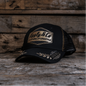 Black & Gold 'Podium' Diamond Trucker Hat
