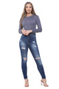 Enzo Jean Skinny Femme Slim Stretch Nouveau Pantalon en Jean Taille UK