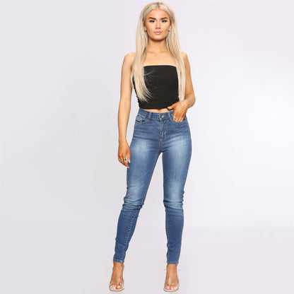 Enzo Jean Skinny Femme Slim Stretch Nouveau Pantalon en Jean Taille UK